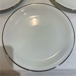 Noritake China Silverdale 10 1/4” Dinner Plate with Platinum trim #5594